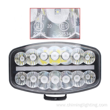 Oval 10" 12-24V 50w ECE R112, ECE R7,ECE R10 Emark, IP 67 led driving light+position light offroad truck driving light